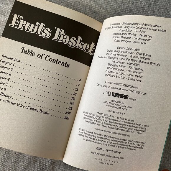 Fruits Basket Vol. 1 By Natsuki Takaya Paperback Manga - Picture 9 of 9